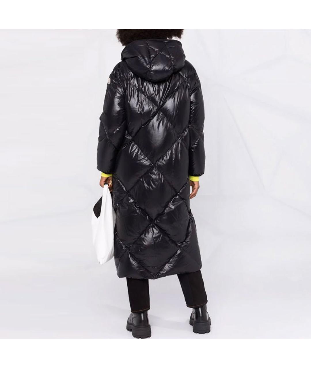 MONCLER Черный пуховик, фото 3