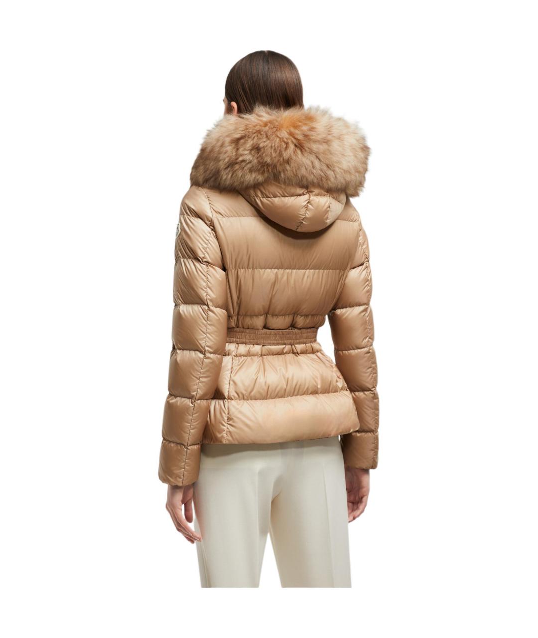 MONCLER Бежевый пуховик, фото 3