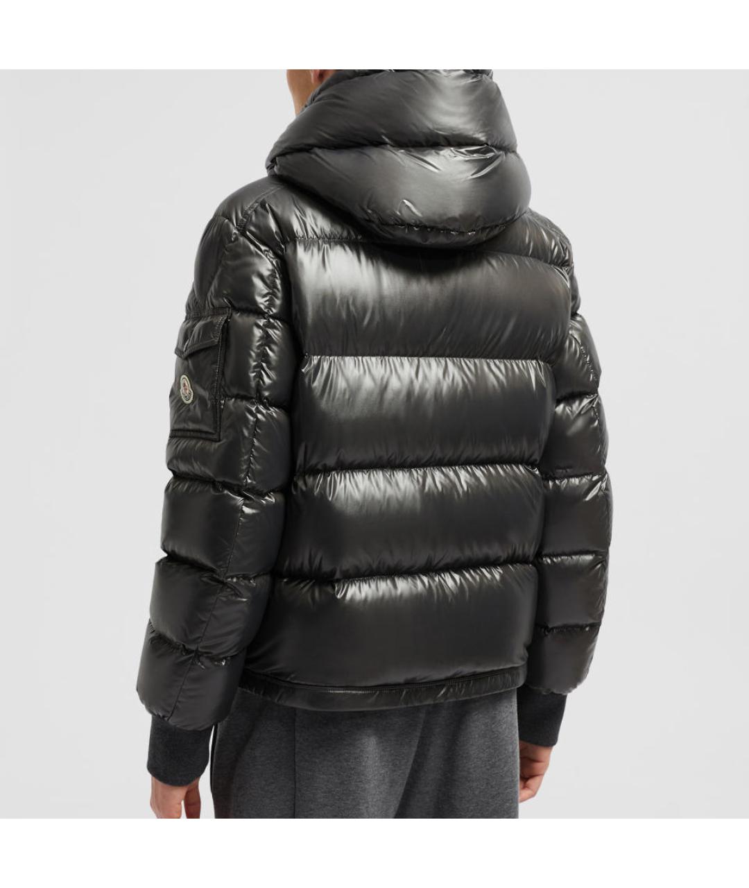 MONCLER Серая полиамидовая куртка, фото 3