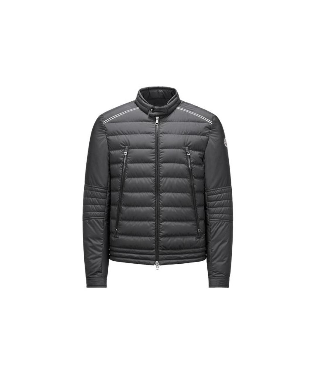 MONCLER Черный пуховик, фото 3