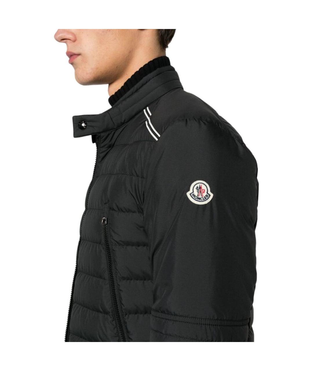 MONCLER Черный пуховик, фото 2