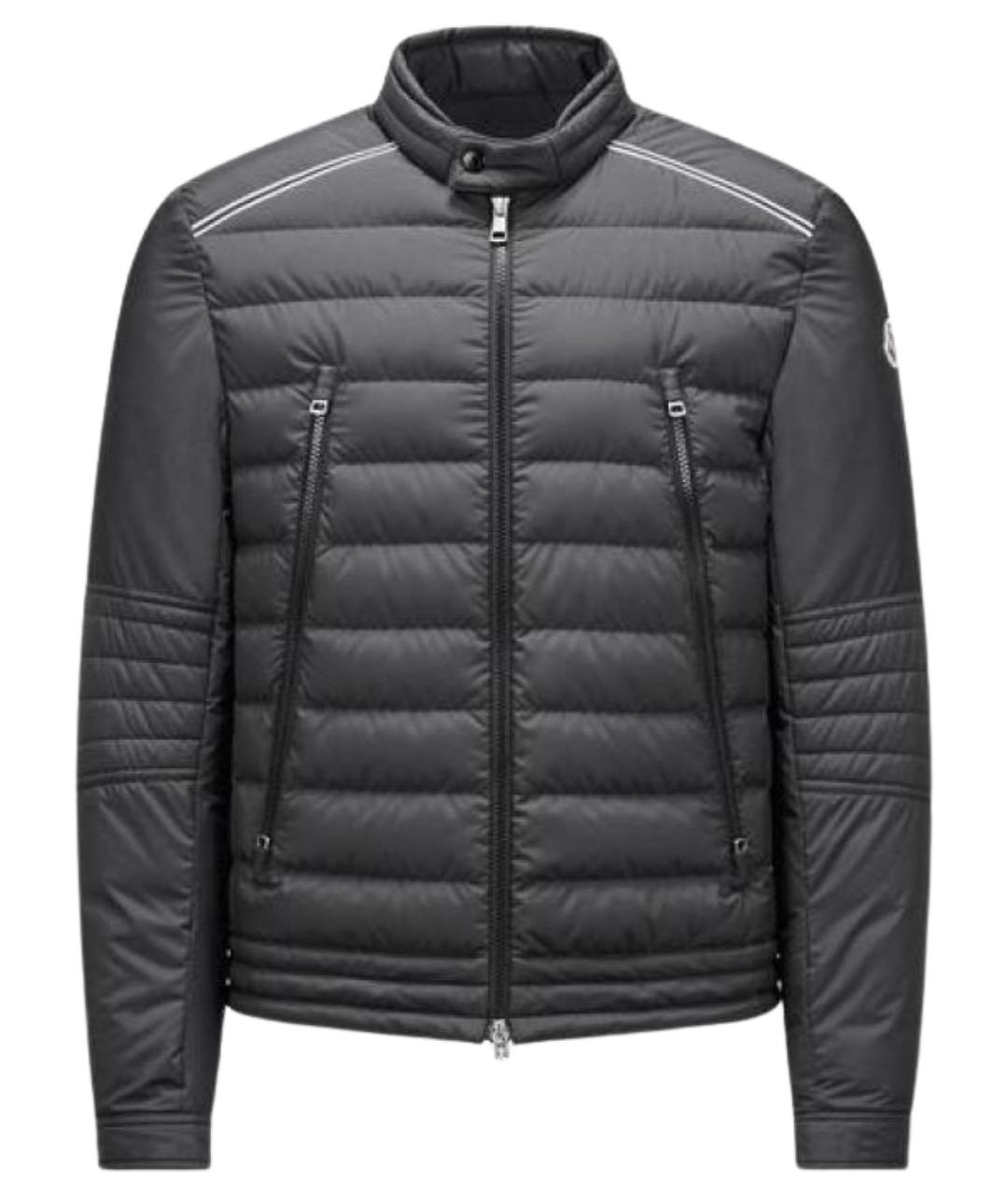 MONCLER Черный пуховик, фото 1