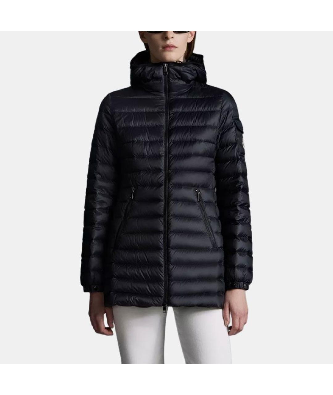 MONCLER Черный пуховик, фото 2