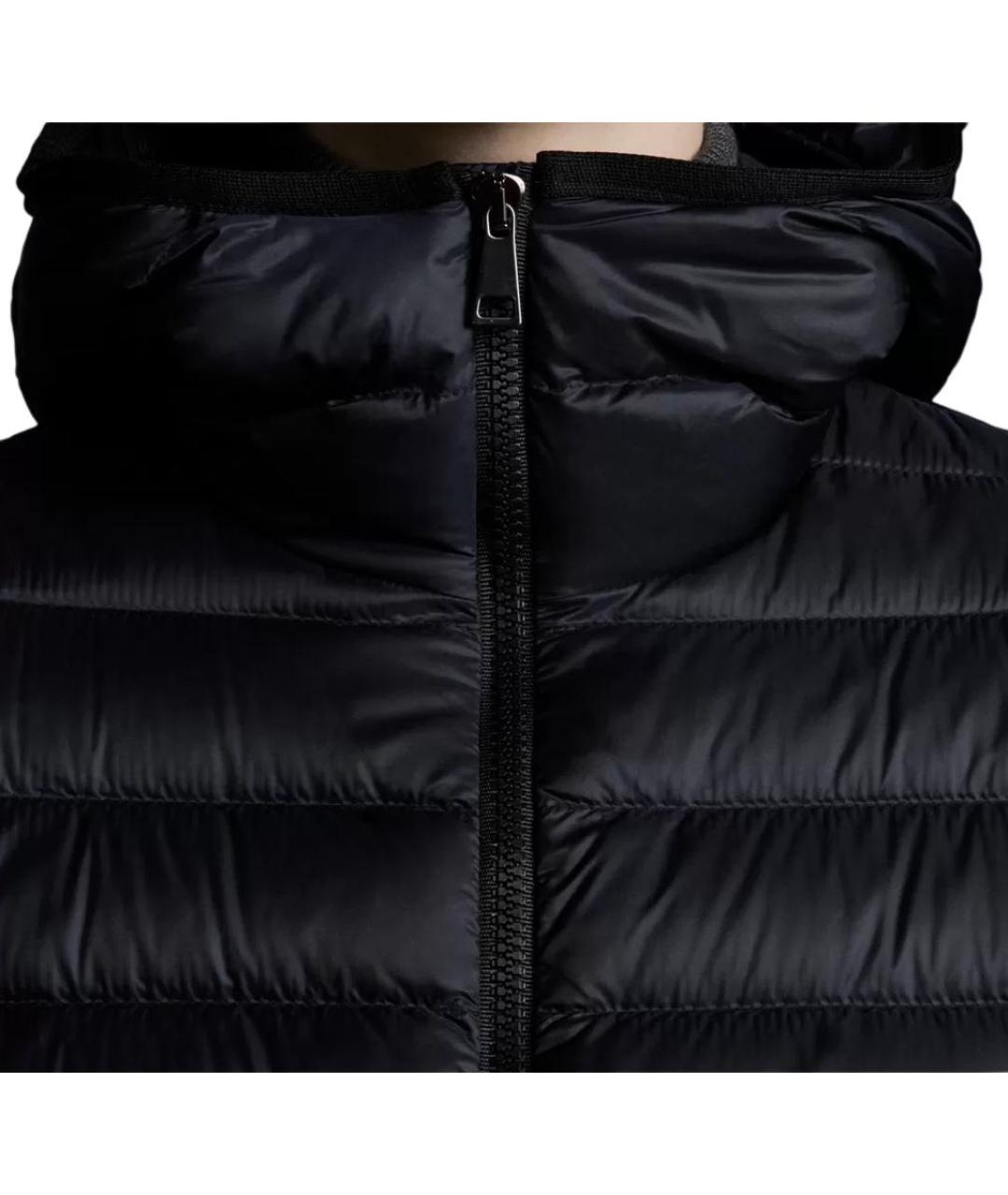 MONCLER Черный пуховик, фото 5