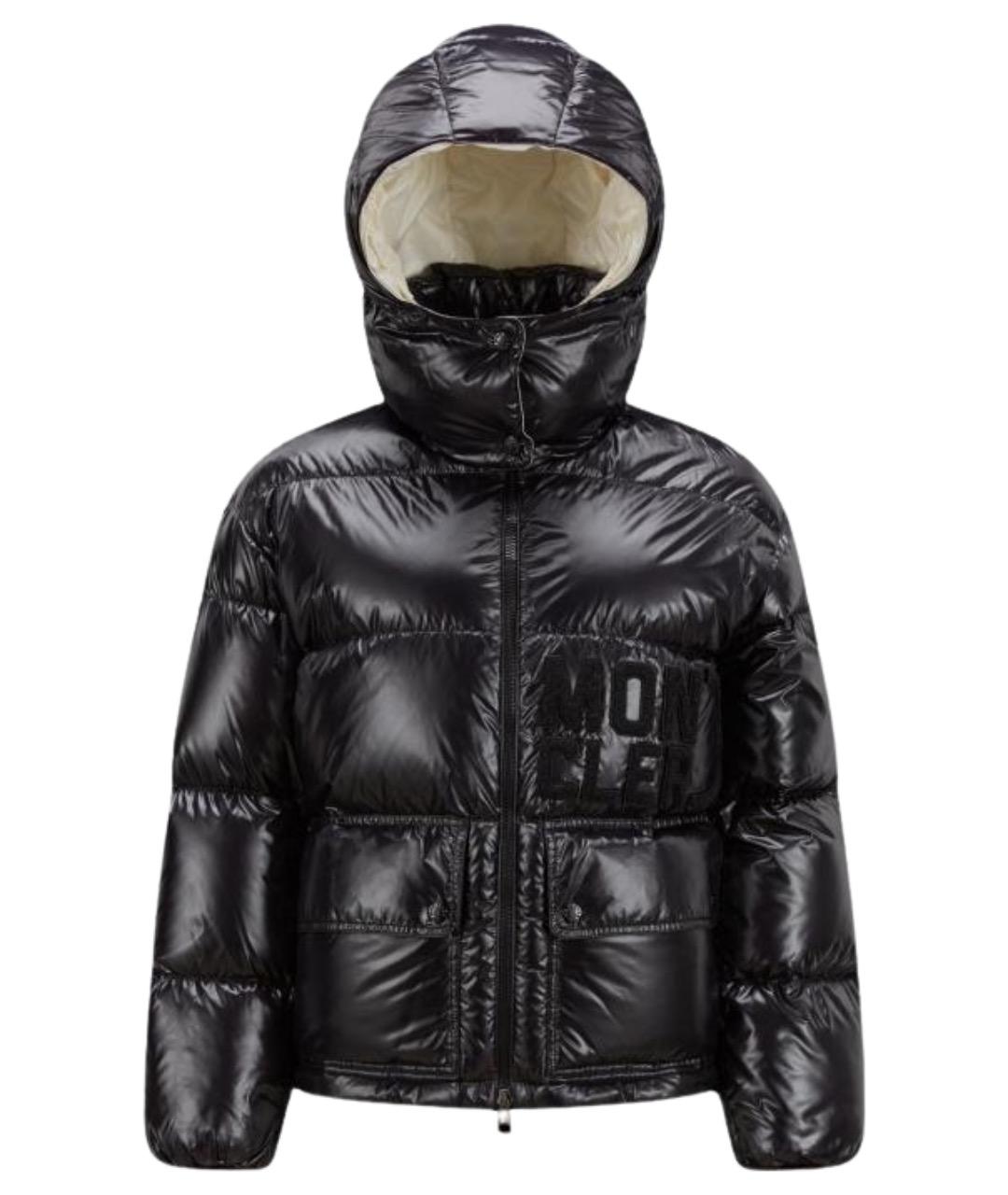MONCLER Черный пуховик, фото 1