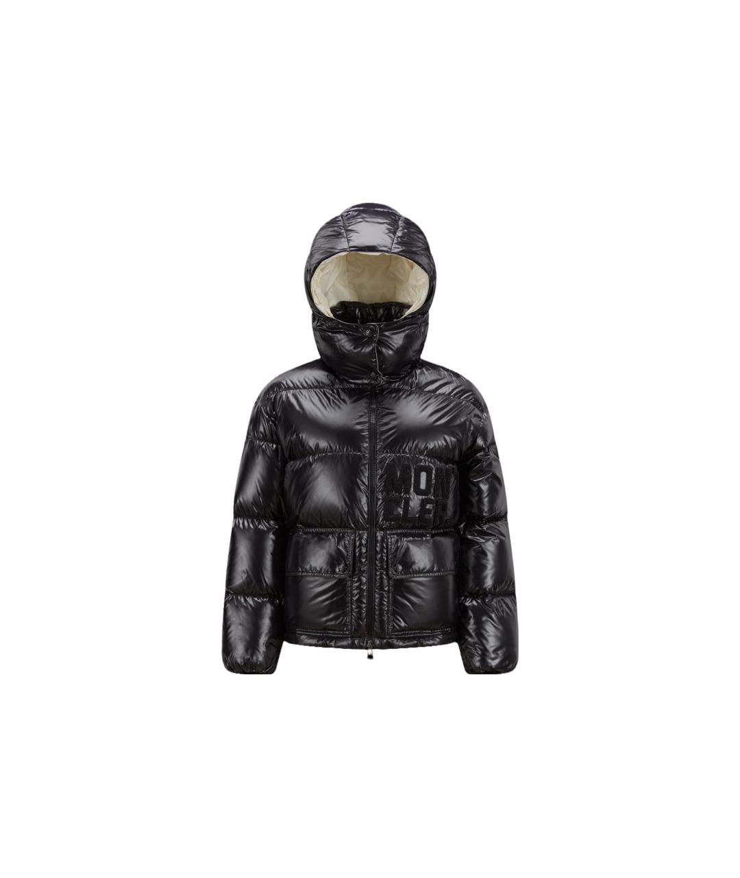 MONCLER Черный пуховик, фото 6