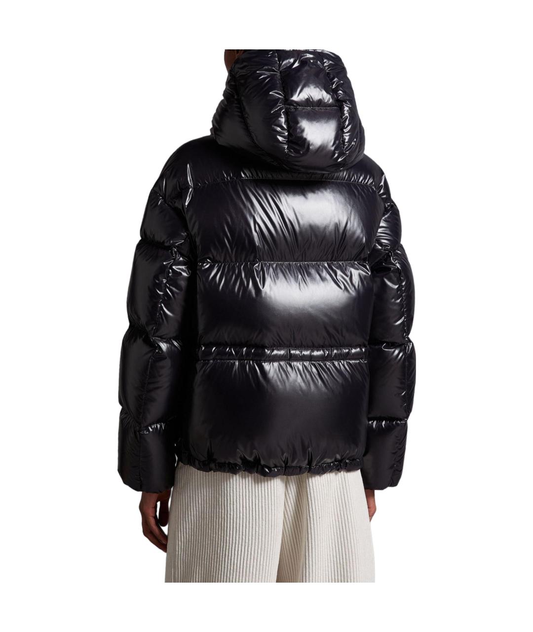 MONCLER Черный пуховик, фото 4