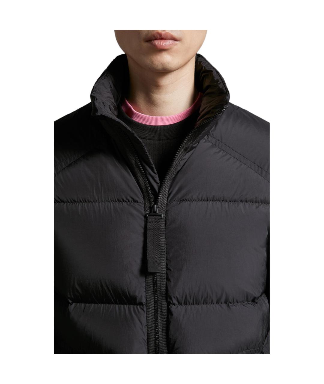 MONCLER Черный пуховик, фото 6