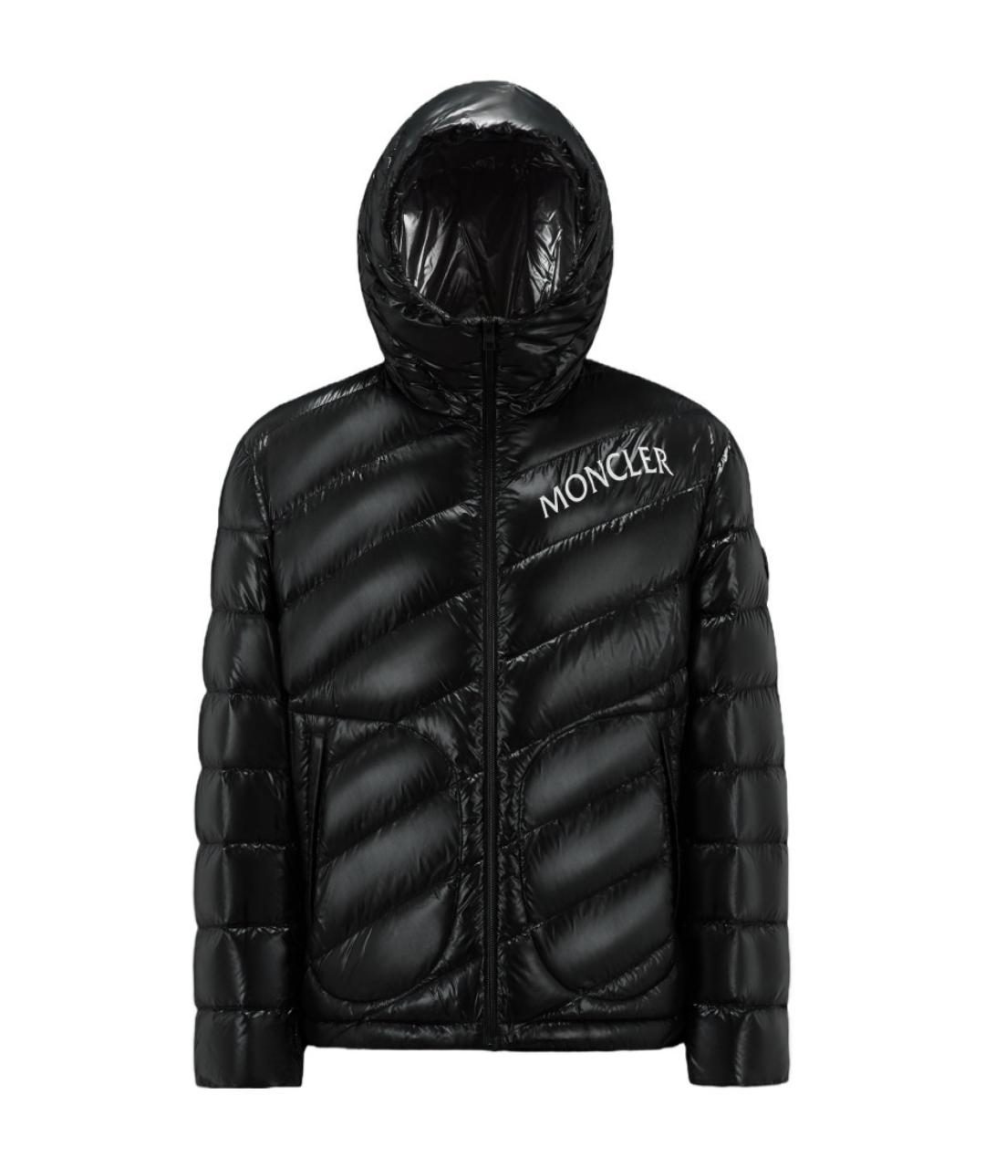 MONCLER Черная полиамидовая куртка, фото 1