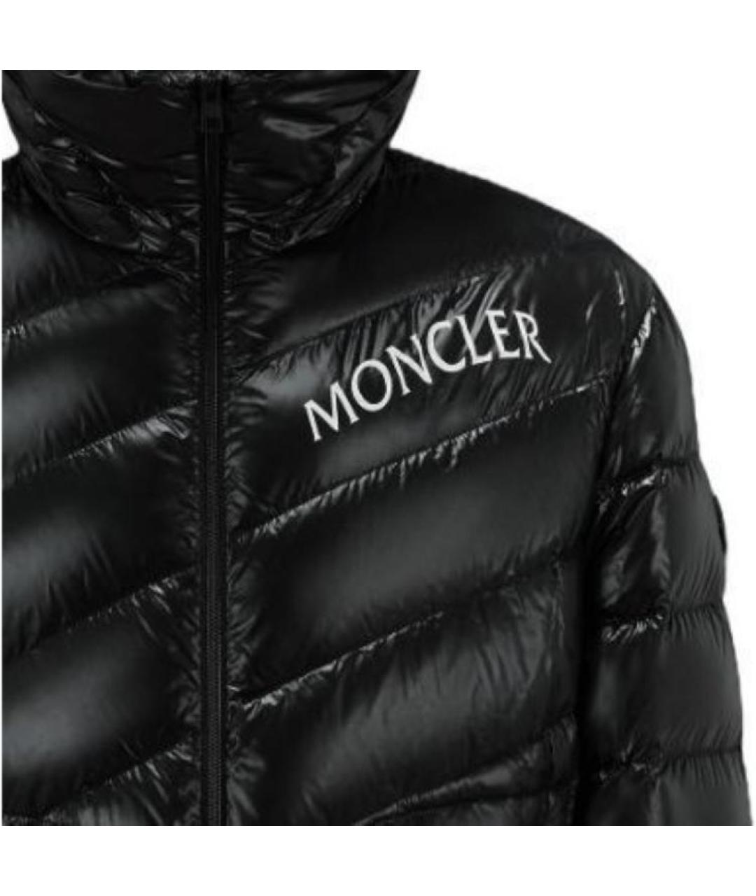 MONCLER Черная полиамидовая куртка, фото 3