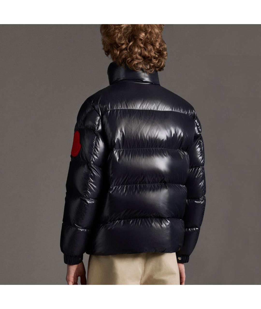 MONCLER Синяя полиамидовая куртка, фото 3