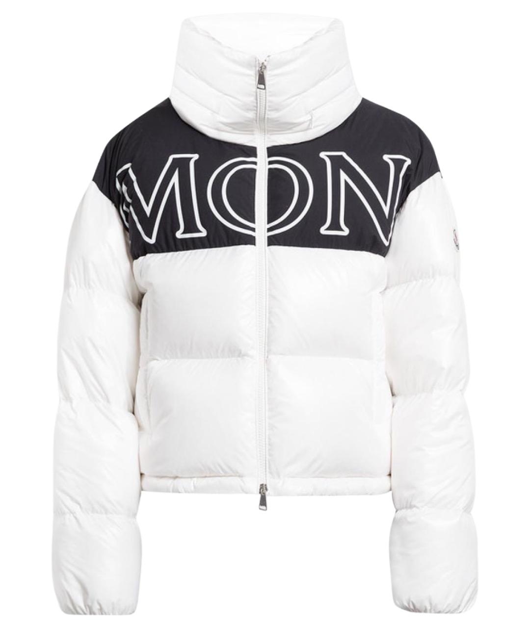 MONCLER Белая полиамидовая куртка, фото 1