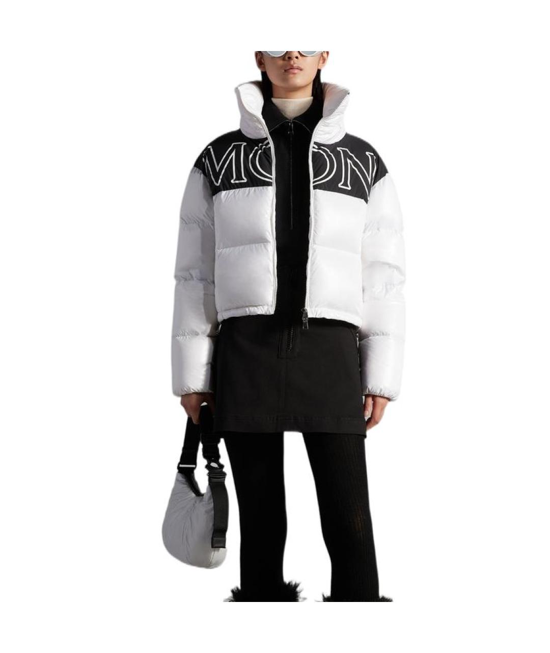 MONCLER Белая полиамидовая куртка, фото 2