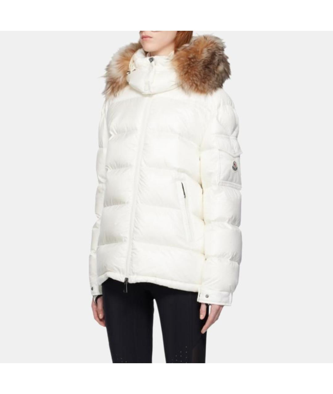 MONCLER Белая полиамидовая куртка, фото 3