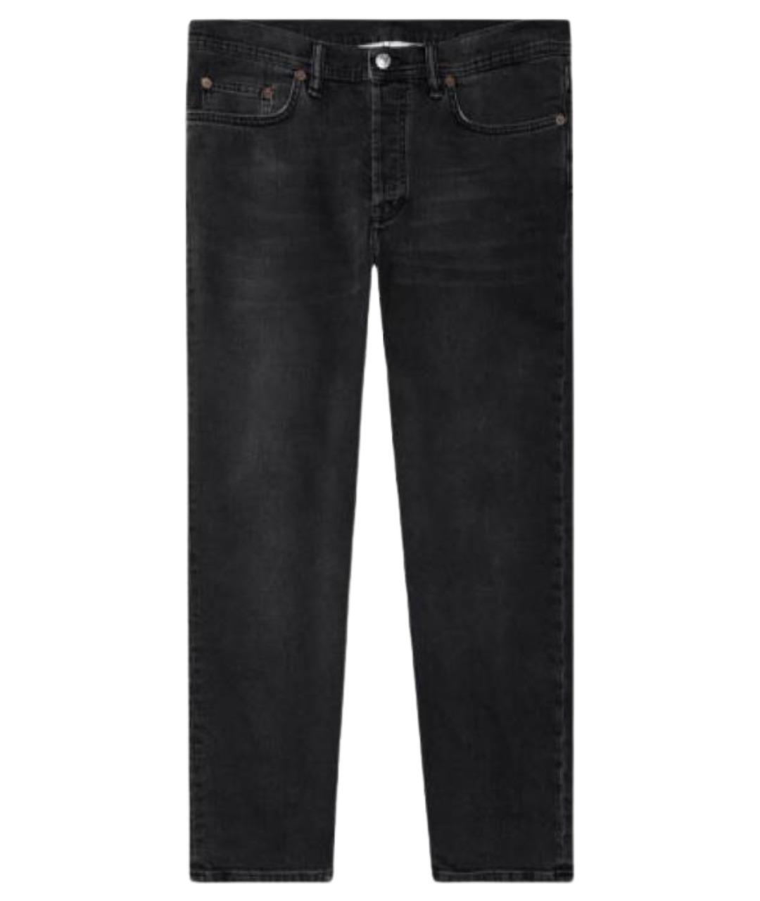 ACNE STUDIOS Черные прямые джинсы, фото 1