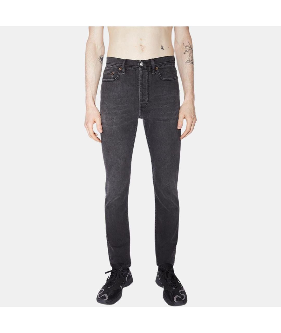 ACNE STUDIOS Черные прямые джинсы, фото 5