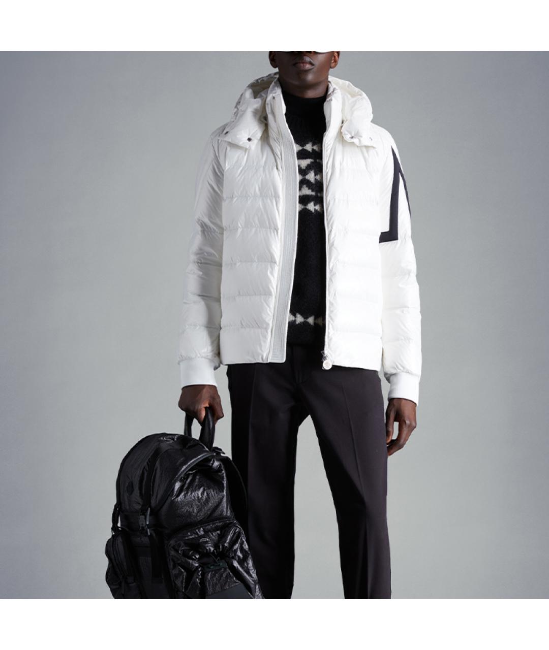 MONCLER Белый пуховик, фото 2