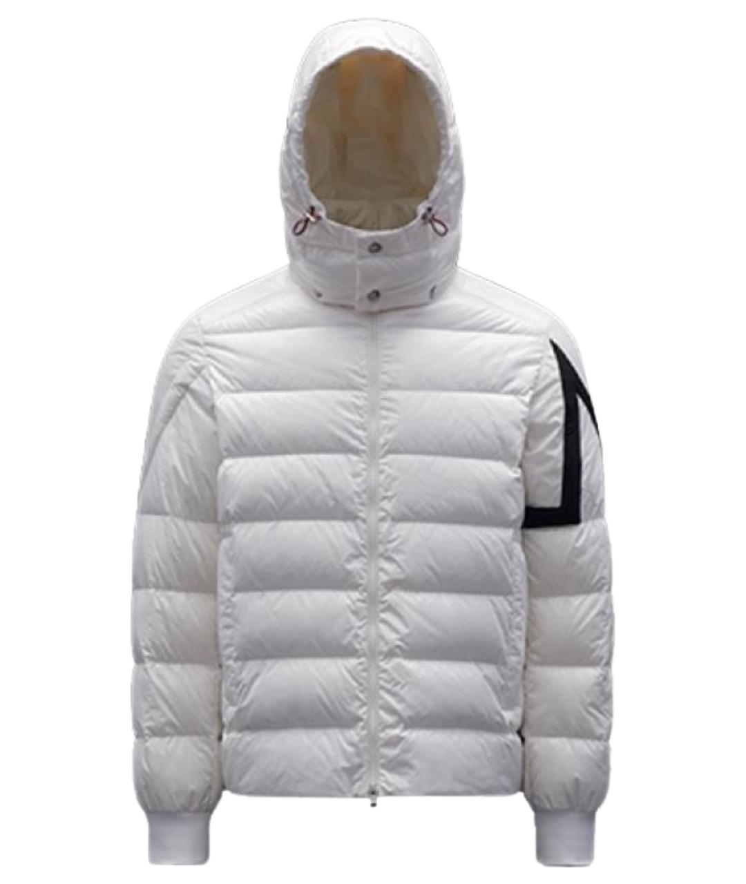 MONCLER Белый пуховик, фото 1