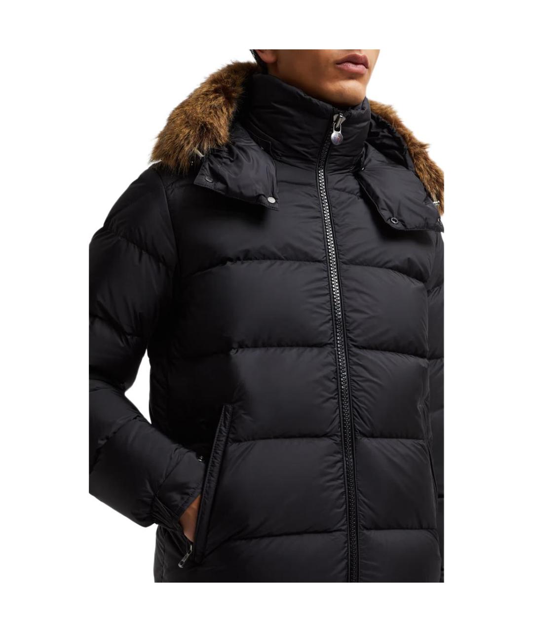 MONCLER Черный пуховик, фото 5