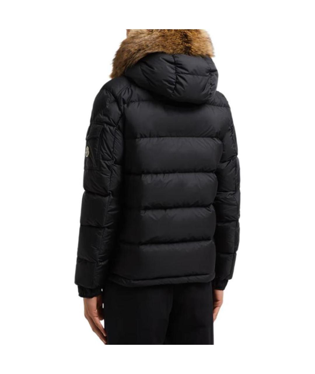 MONCLER Черный пуховик, фото 4