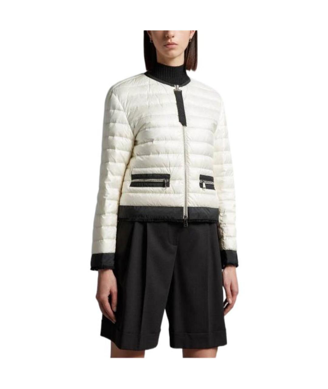 MONCLER Белый пуховик, фото 3