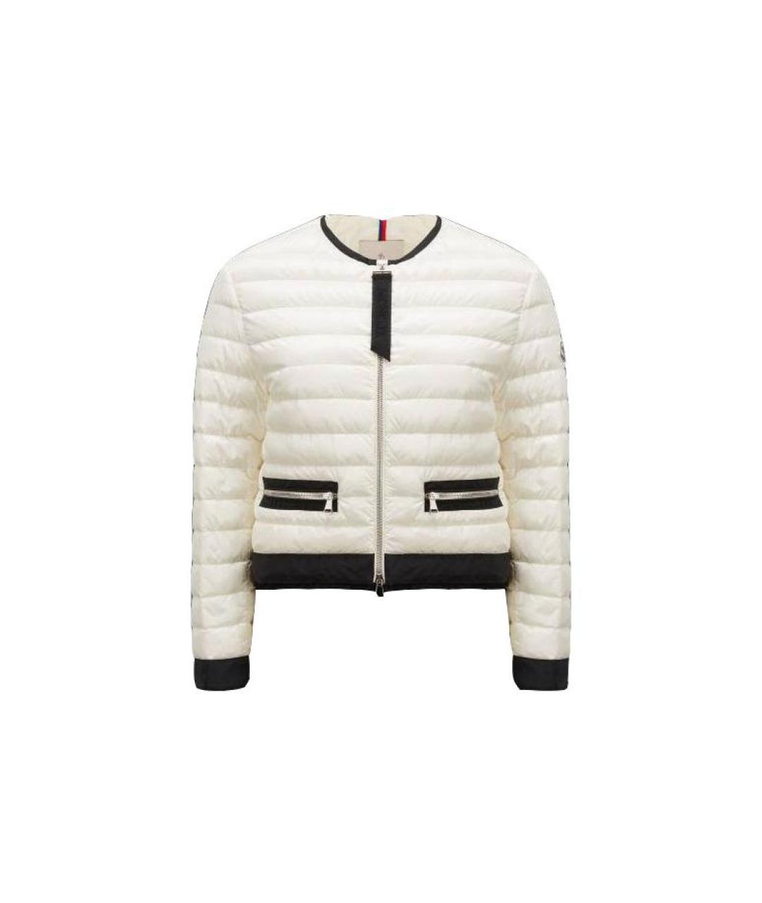 MONCLER Белый пуховик, фото 1