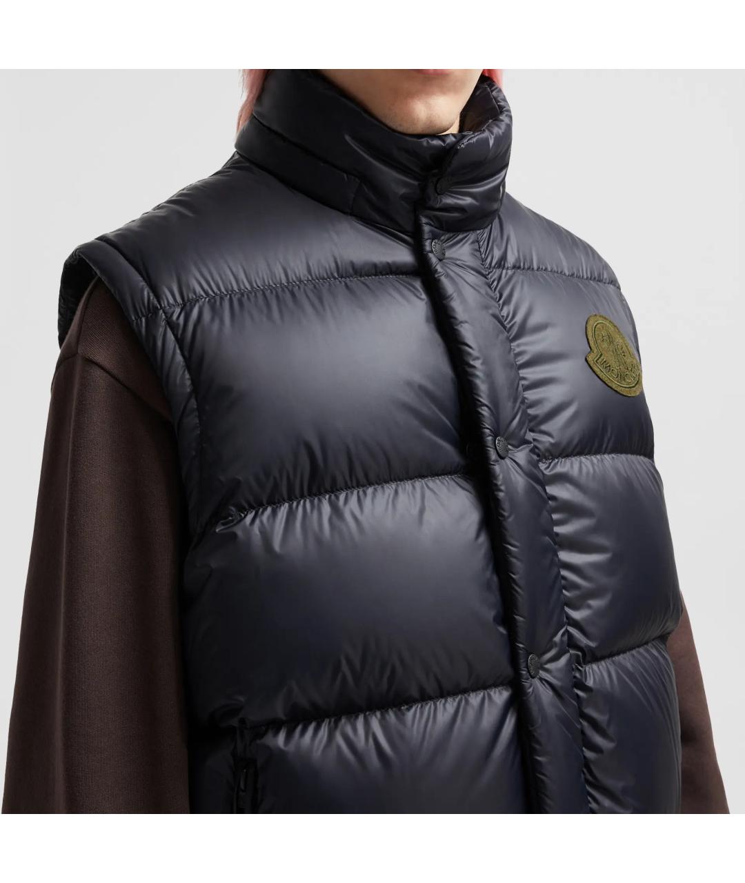 MONCLER Синий пуховик, фото 5