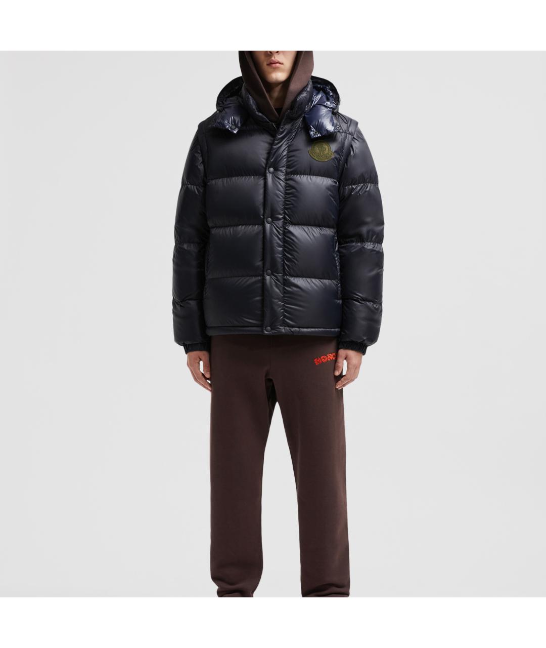 MONCLER Синий пуховик, фото 2