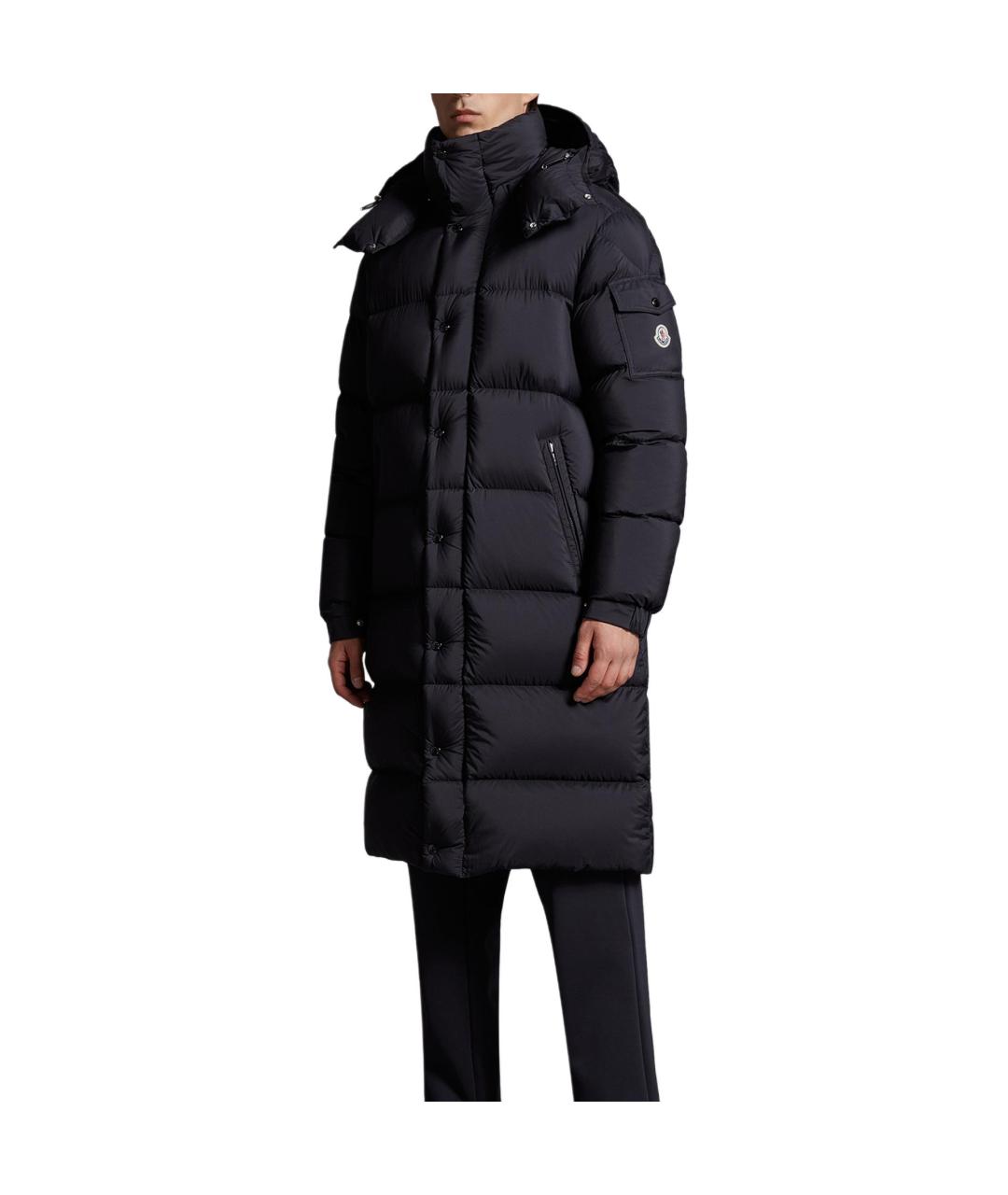 MONCLER Черный пуховик, фото 4