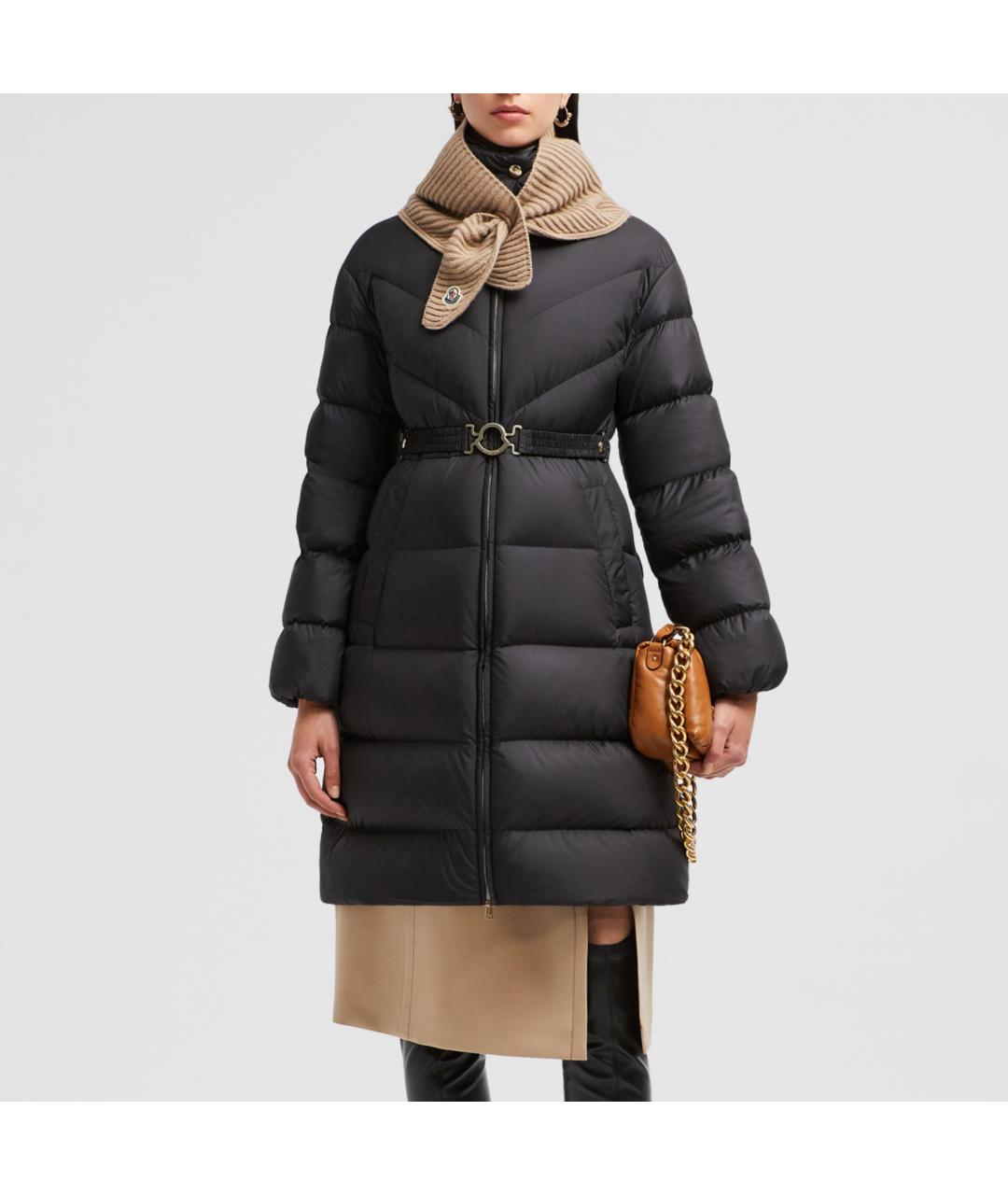 MONCLER Черный пуховик, фото 2