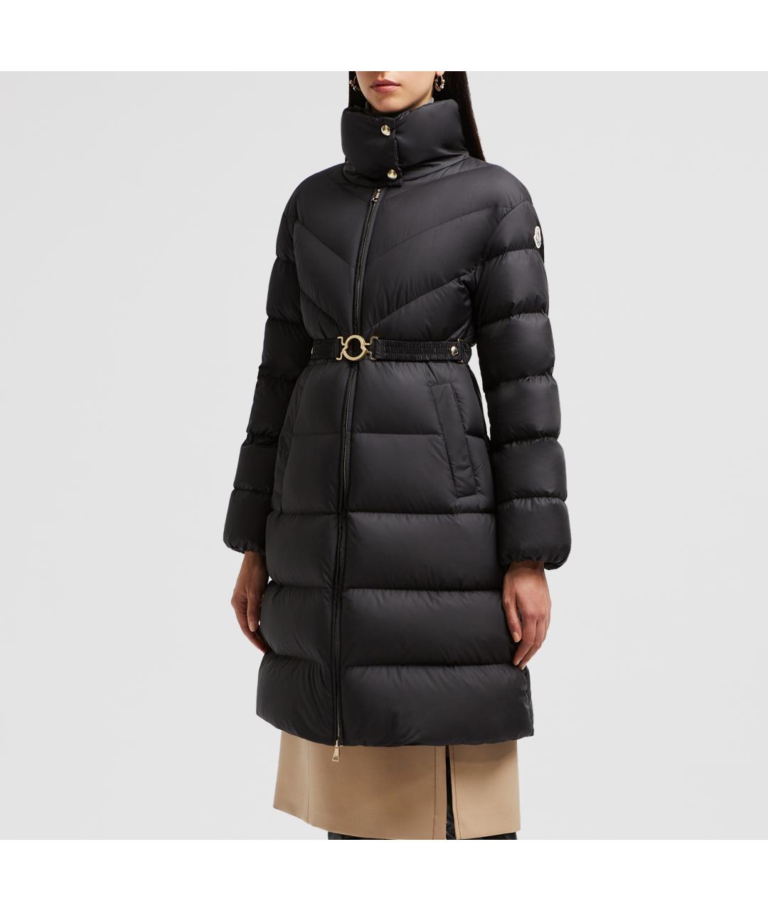 MONCLER Черный пуховик, фото 4
