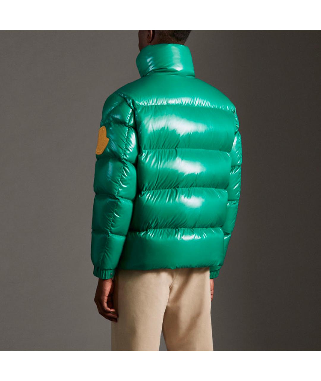 MONCLER Зеленый пуховик, фото 3