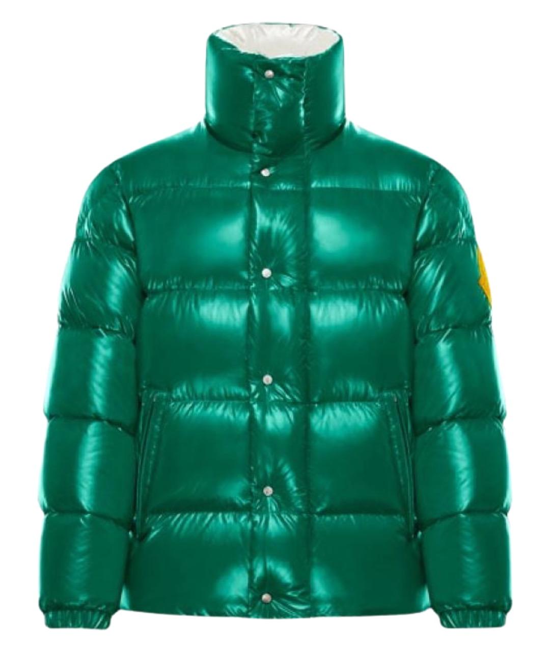 MONCLER Зеленый пуховик, фото 1