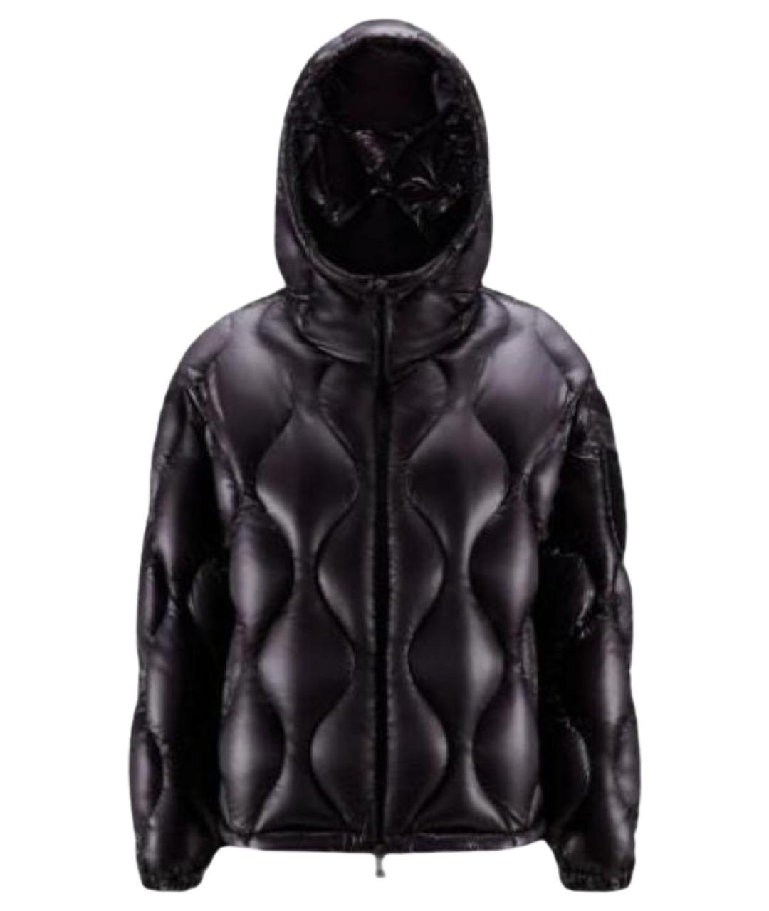 MONCLER Черный пуховик, фото 1