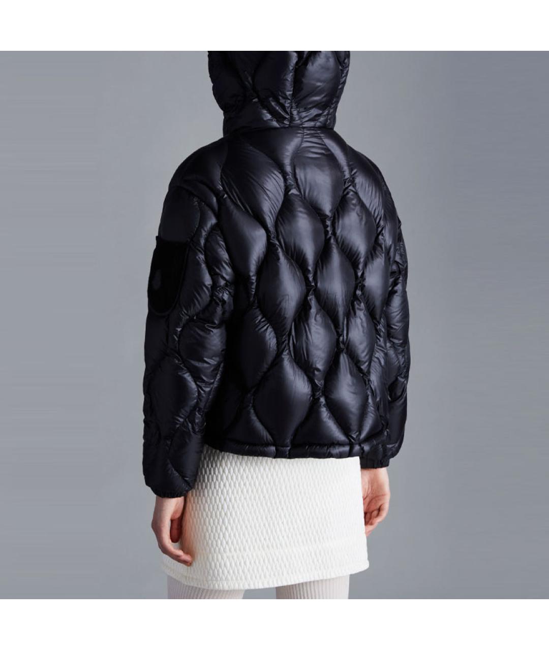 MONCLER Черный пуховик, фото 4