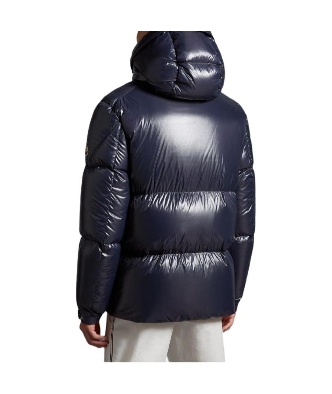 MONCLER Черный пуховик, фото 4
