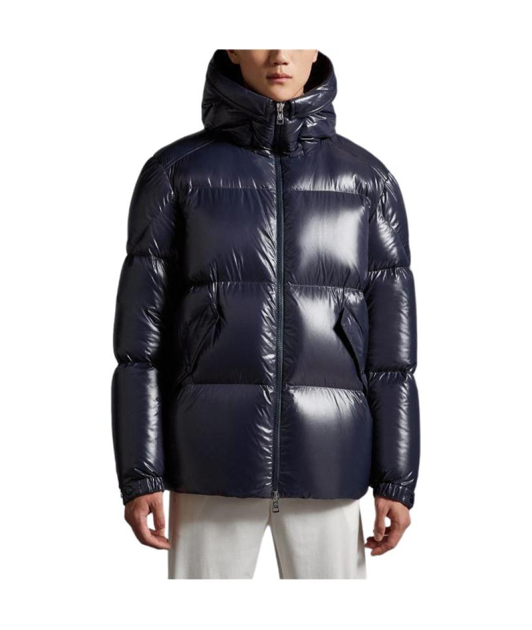 MONCLER Черный пуховик, фото 3
