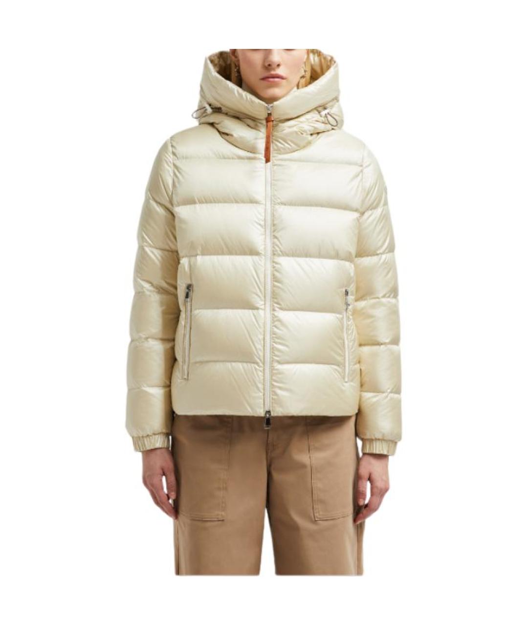 MONCLER Белый пуховик, фото 3