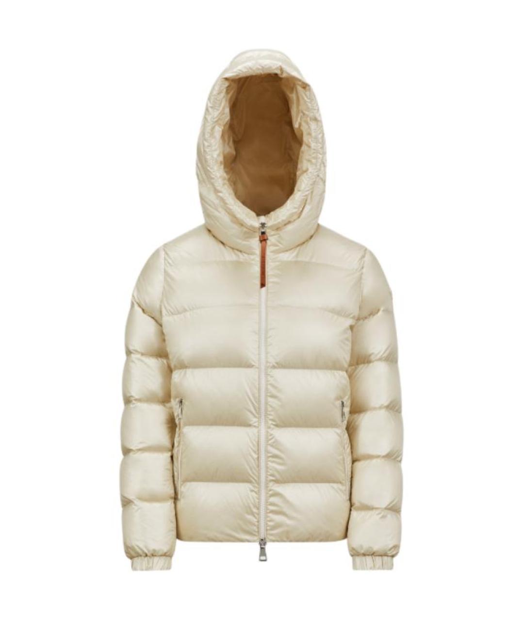 MONCLER Белый пуховик, фото 1