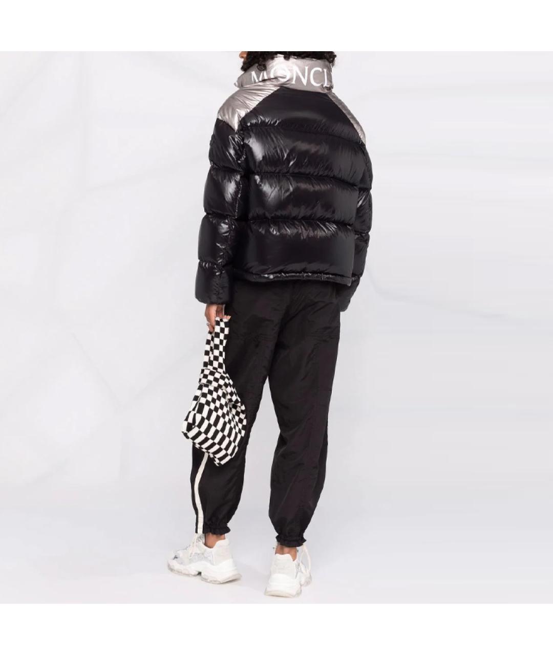 MONCLER Черный пуховик, фото 3