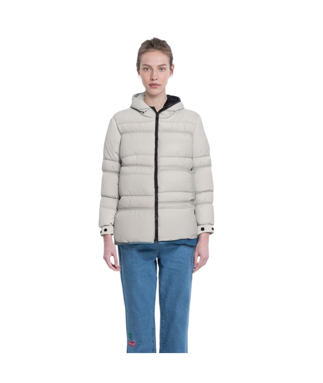MONCLER Белый пуховик, фото 3