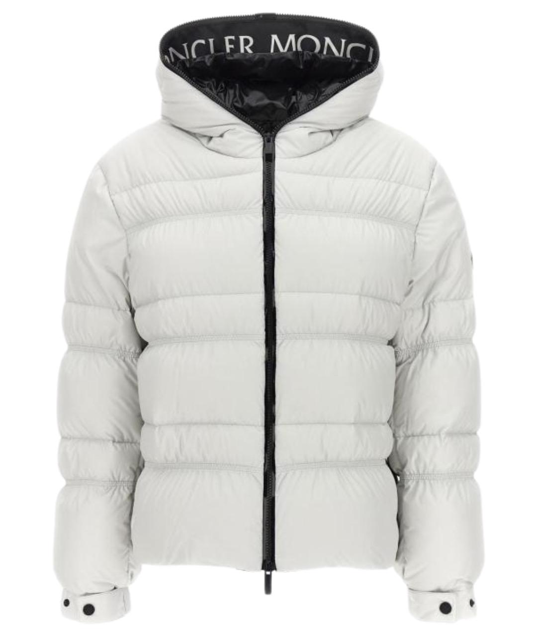 MONCLER Белый пуховик, фото 1