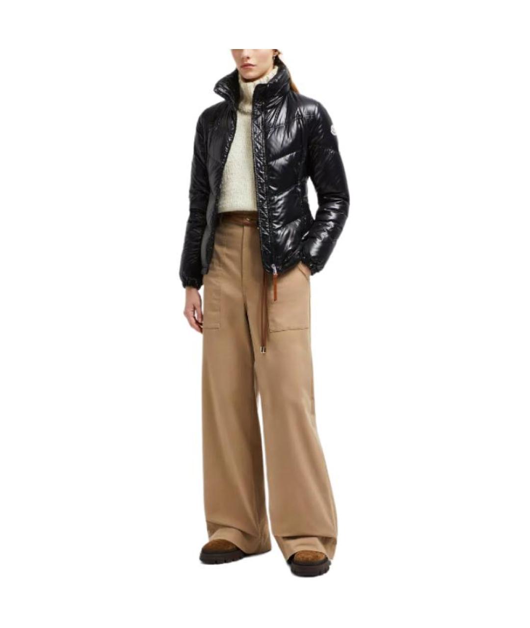 MONCLER Черный пуховик, фото 2