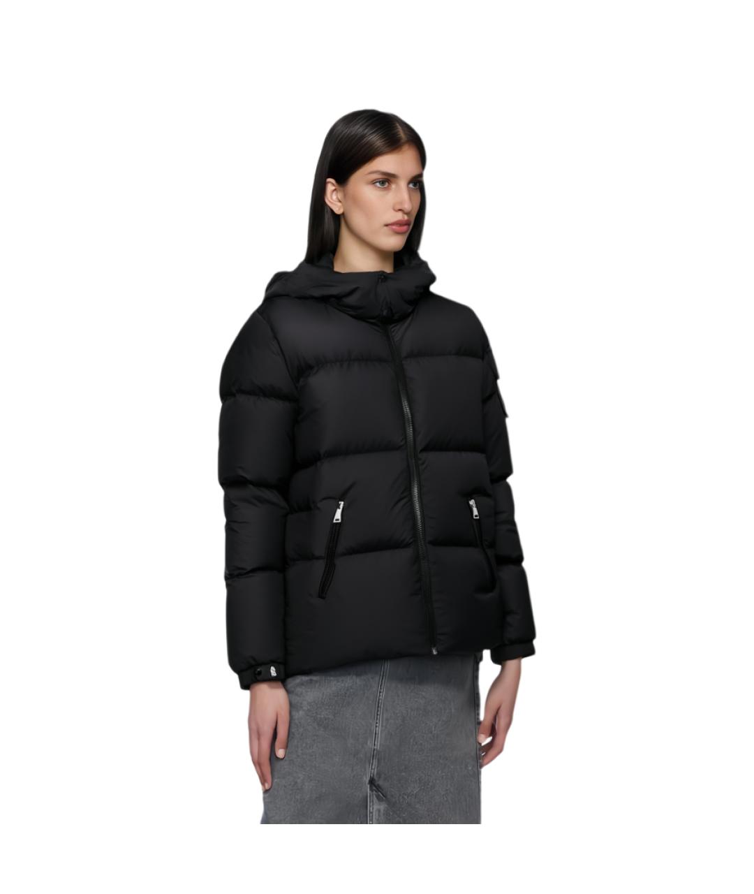 MONCLER Черная полиамидовая куртка, фото 3