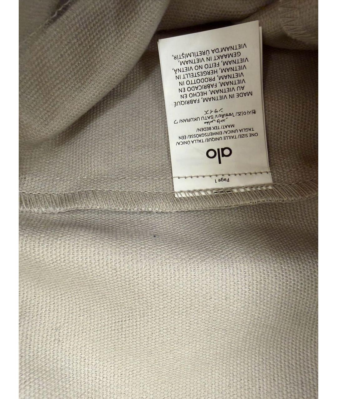 ALO YOGA Серая тканевая дорожная/спортивная сумка, фото 4