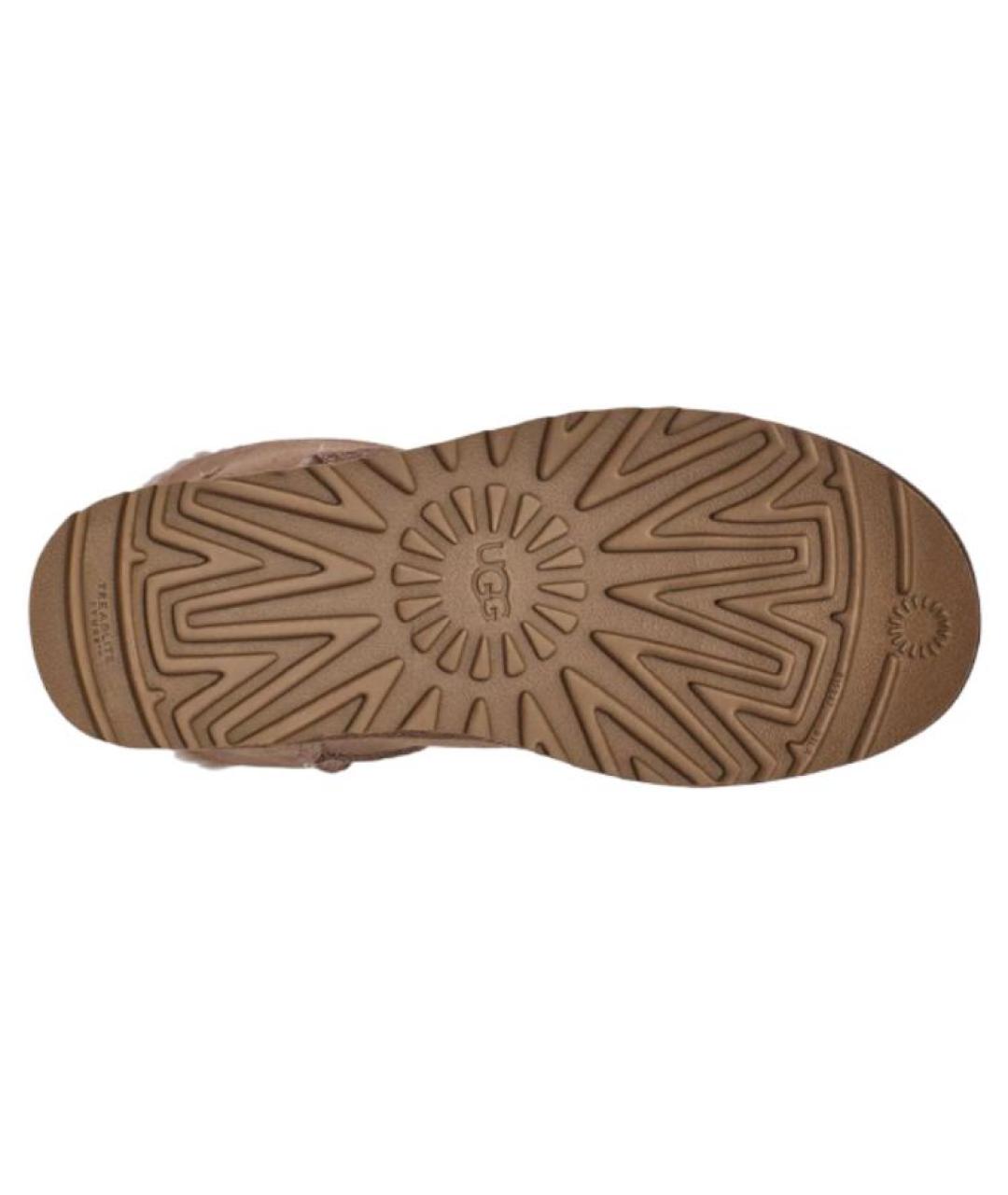 UGG AUSTRALIA Коричневые нубуковые ботинки, фото 6