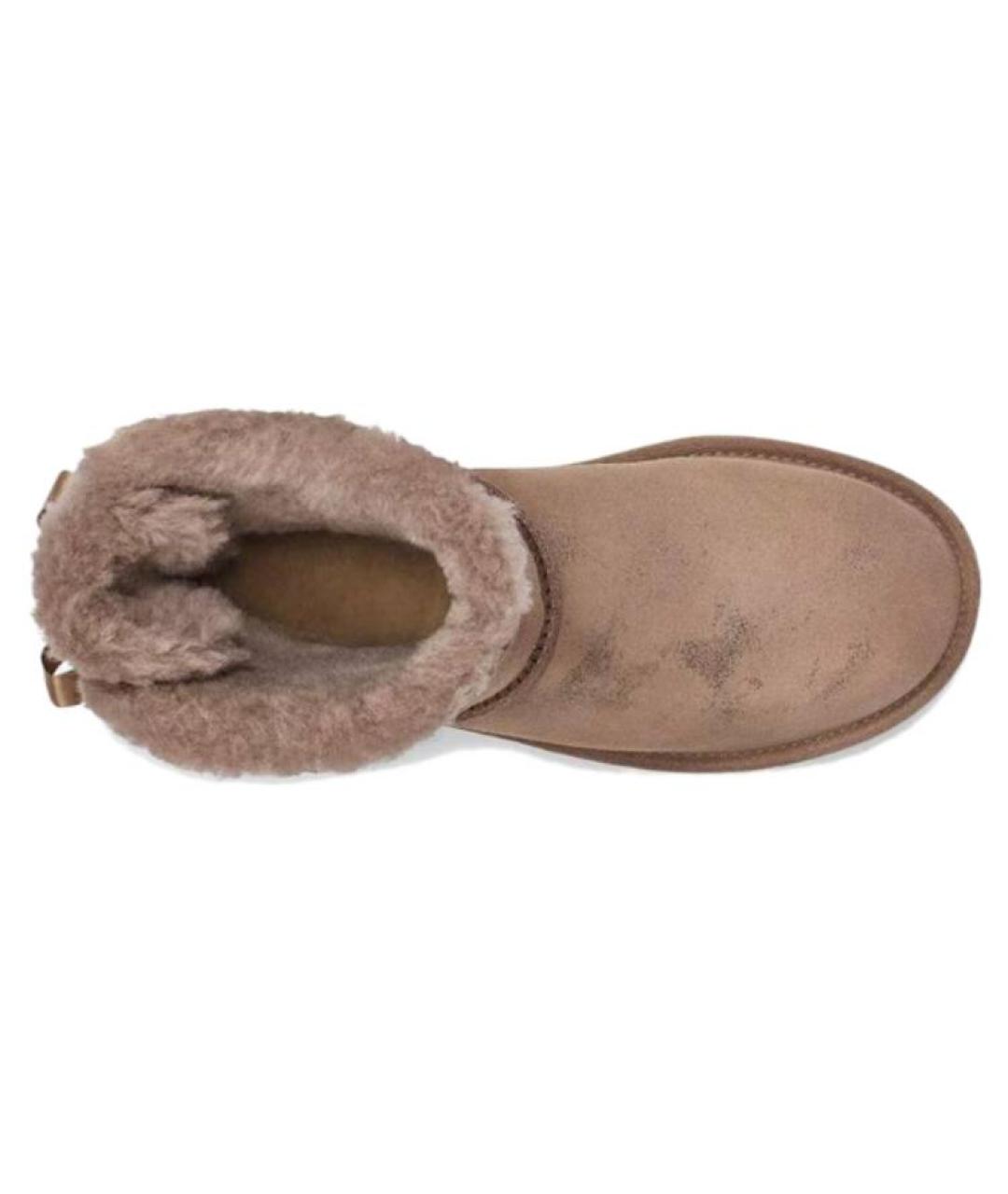 UGG AUSTRALIA Коричневые нубуковые ботинки, фото 5
