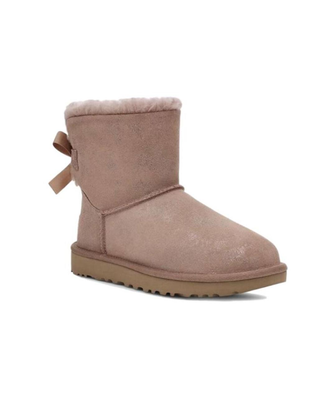 UGG AUSTRALIA Коричневые нубуковые ботинки, фото 3