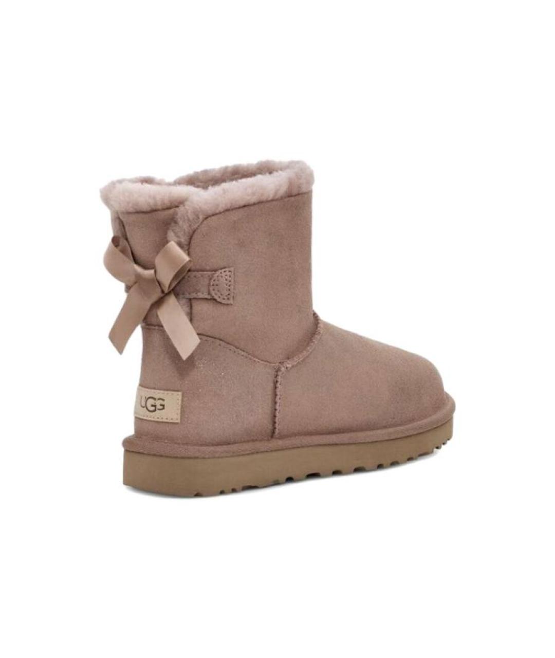 UGG AUSTRALIA Коричневые нубуковые ботинки, фото 4