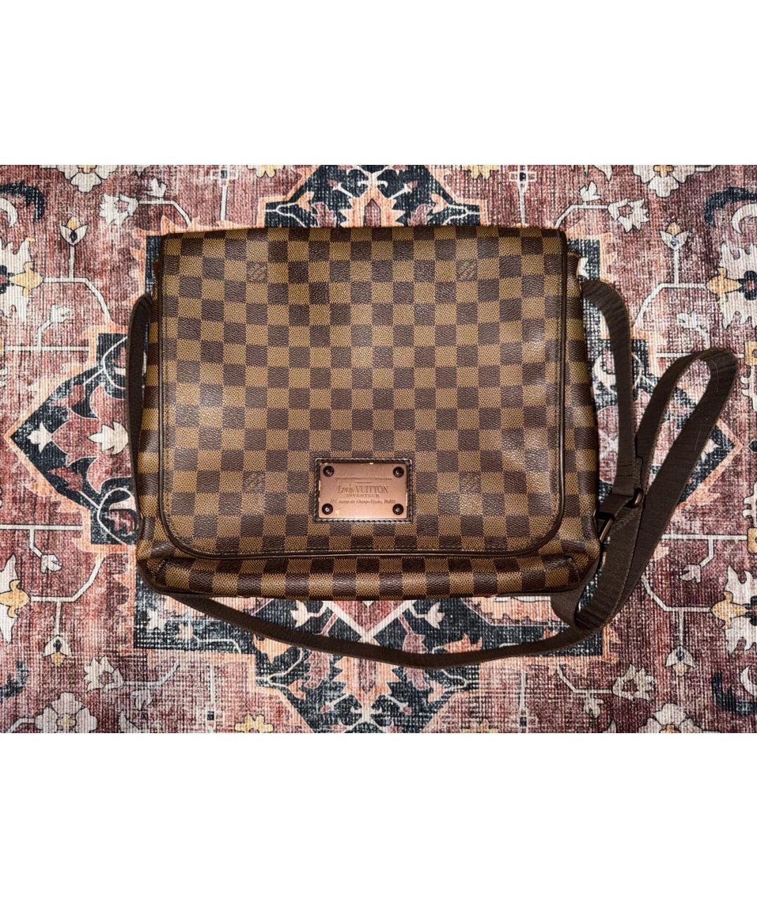 LOUIS VUITTON Коричневая сумка на плечо, фото 6